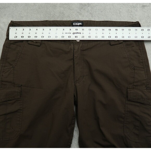 CQR Tactical Pants Women's Size 16R Brown Mid-Rise Cargo Straight 30" Inseam - Picture 14 of 15
